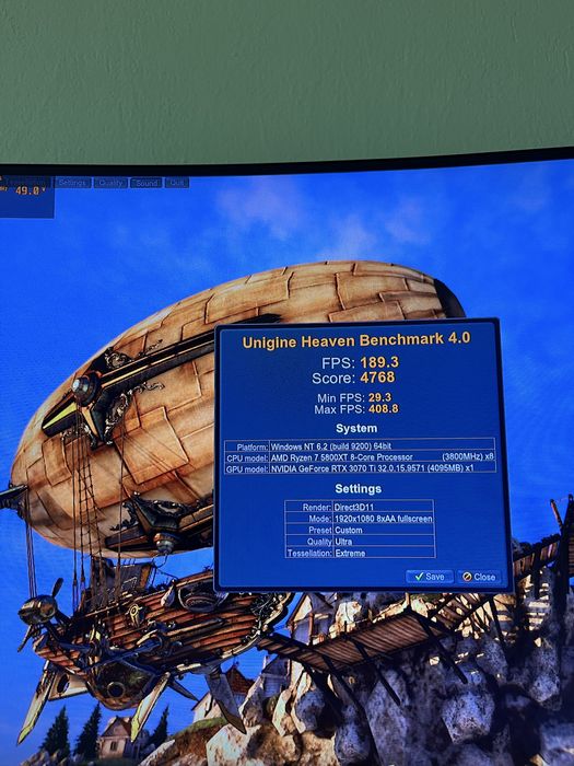 Видеокарта Nvidia GeForce RTX 3070Ti 8GB Palit Game Rock