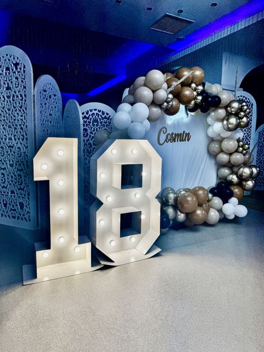 Cifre volumetrice , gender reveal, baloane heliu decor baloane