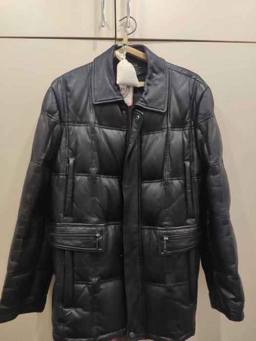 Куртка зимняя кожаная