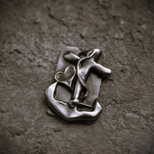 Мъжки медальон Сребро 925 „Вяра, Надежда и Любов“ | Бижу |