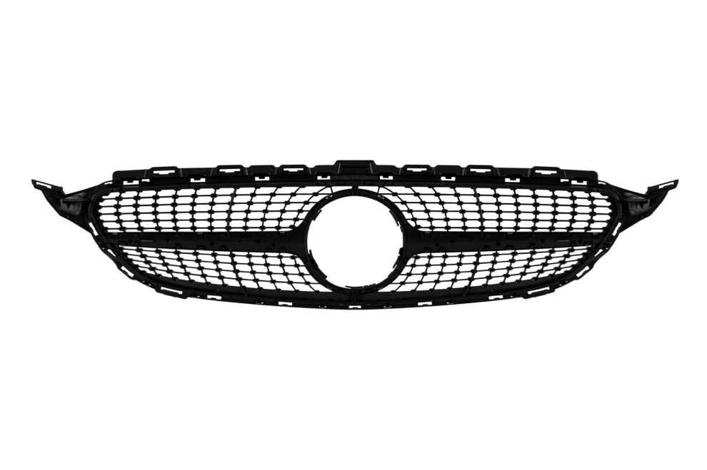 Хром/сива диамантена решетка за Mercedes C класа W205 седан S205 комби