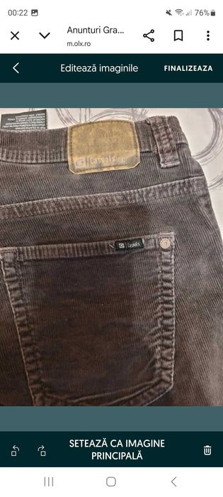 Pantaloni Casuals, catifea C&A, marimea 33/32