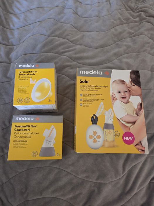 Помпа Медела Solo + нови фунии и нови конектори