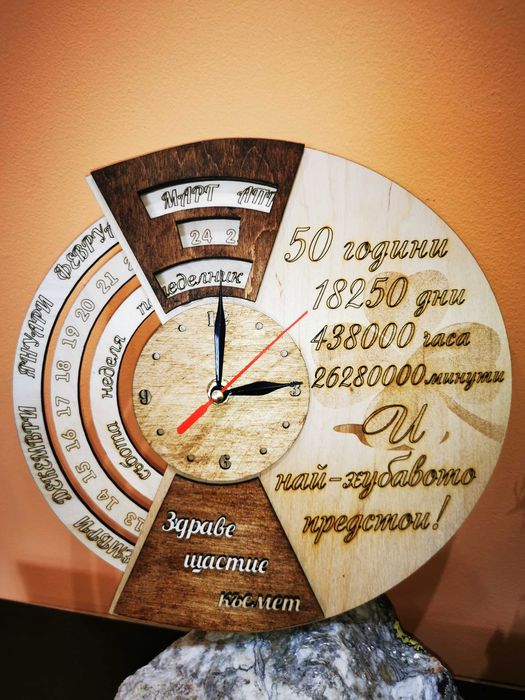 Вечен календар с часовник