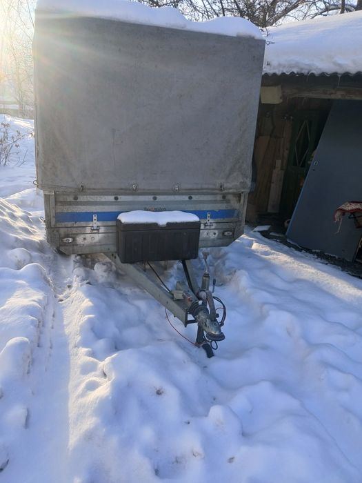 Remorcă cu axa dublă 750kg