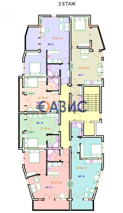 Студио в сграда в процес на изграждане, Несебър, България, 37,16 кв. м