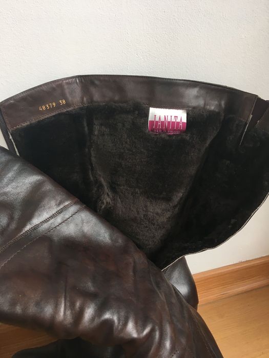 Красиви и топли  зимни  ботуши с ток