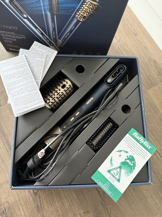 Perie cu aer cald Babyliss Airwand all in 1 + 2 accesorii