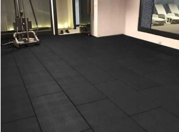 Гумена Каучукова настилка 100 х 50см х 2 см, Фитнес Настилки