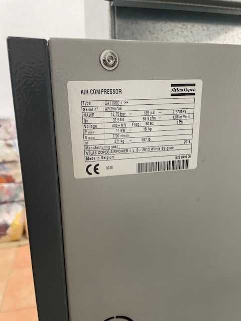 Трифазен винтов компресор с изсушител Atlas Copco GA11VSD+FF