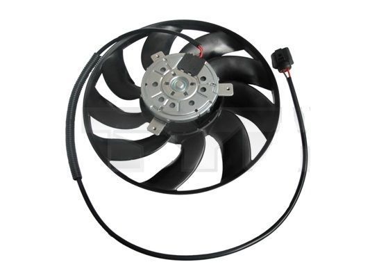 GMV ventilator radiator VW Transporter T5, 2003-2016, motor 2.0, 3.2 V6 benzina; 1.9 TDi, 2.5 TDI, diesel, 420 mm, Srline Polonia