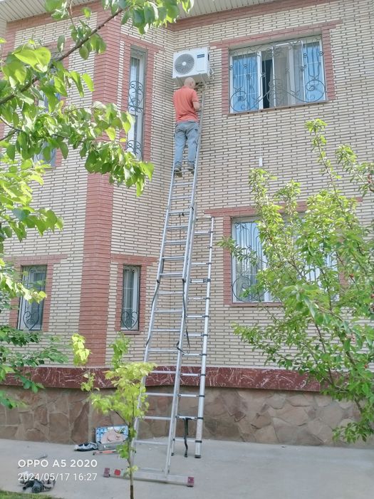 Установка кондиционер кандер кондёр