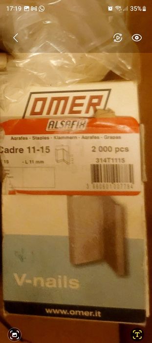 Capsator pneumatic, pentru rame, Alsafix VN11.15 Nefolosit