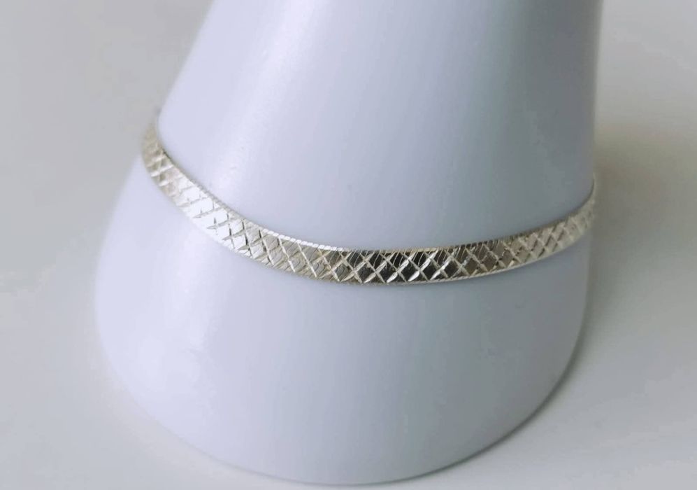 Veche bratara cu zale din argint de 925, copii