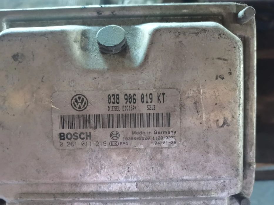 Calculator motor ECU, cod 038906019KT, 0281011219, Vw Polo (9N), Skoda Fabia 1 Seat Ibiza Cordiva 1.9 TDI