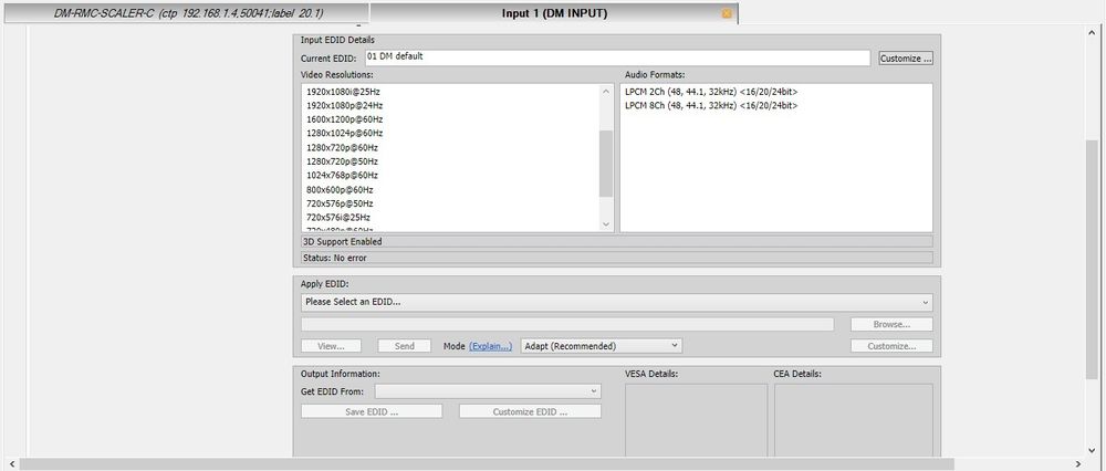 Crestron DMPS300 + 2 DM-RMC-SCALER-C