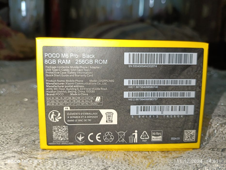 POCO M6 PRO 256gb
