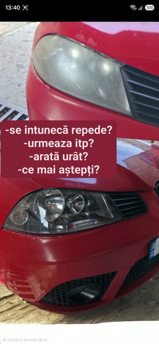 COSMETICĂ AUTO/Polish Faruri /eliminare zgârieturi/ caroserie/decolant