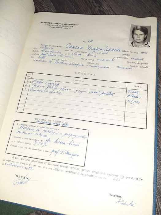 Academia Stefan Gheorghiu cataloage "Ziaristica" 1979/80 și 1981/82