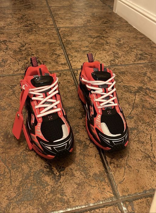 Sneakerși Off-White Out of Office Negru/Roșu marimea 41/42