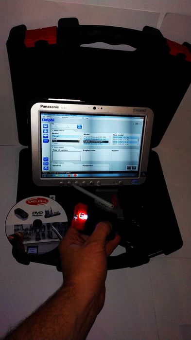 Pret redus ! Diagnoza auto multimarca pentru Itp/Service clasa 2+3 + Laptop militar Panasonic antisoc, limba romana, totul instalat turisme/camioane