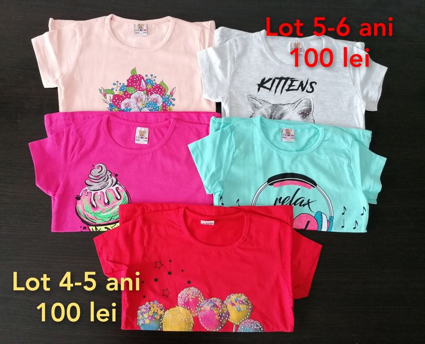 Vând lot de 5 tricouri noi