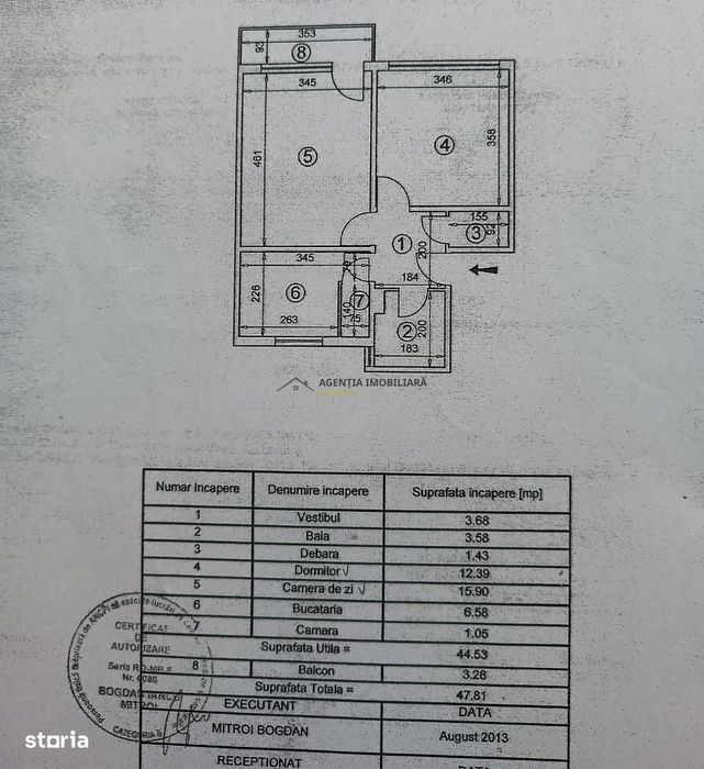 Apartament 2 camere decomandat | Centrală proprie | Plaza Mall