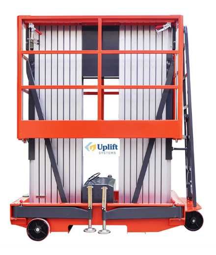 Лифт, подъёмник (Подъёмная рабочая платформа с двумя мачтами)