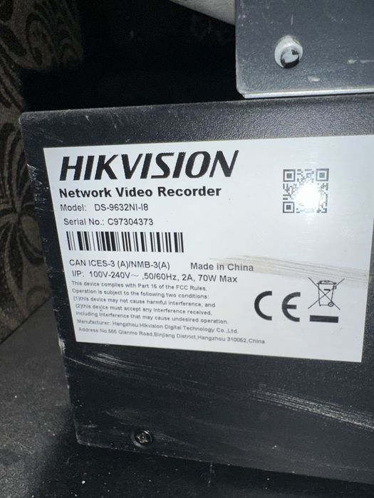 Видеорегистратор hikvision ds-9632NI-I8