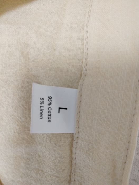 Мъжка памучно-ленена риза