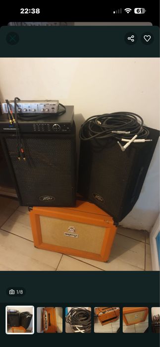 Boxe pasive pvi 10 si amplificator cub