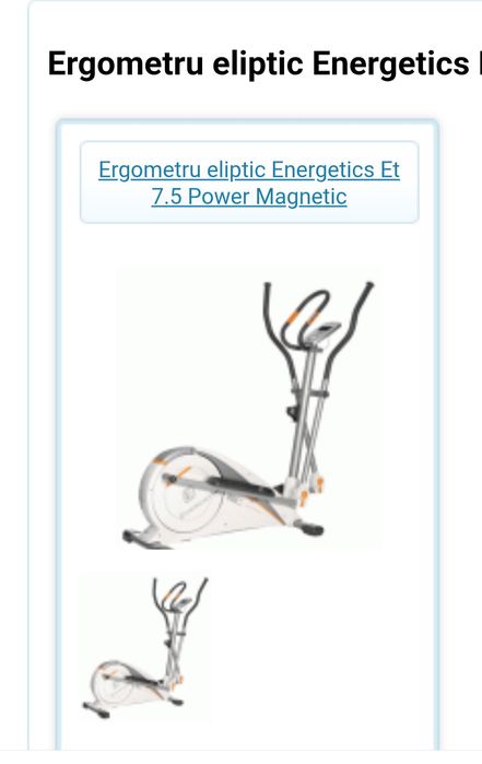 Ergometru eliptic (bicicleta medicinala)Power ET 75