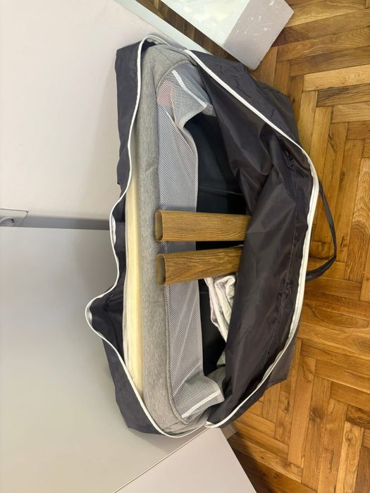 Детска кошара Co-Sleeper с люлка Lionelo Leonie, Grey Sand