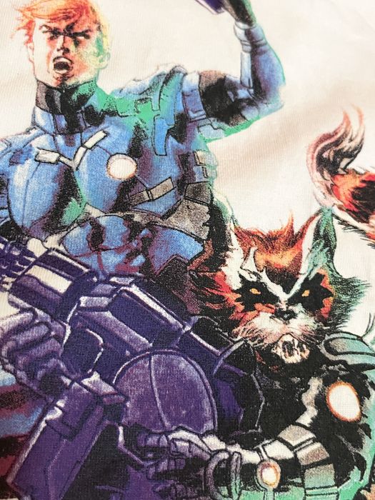 Бяла тениска на Marvel Guardians of The Galaxy