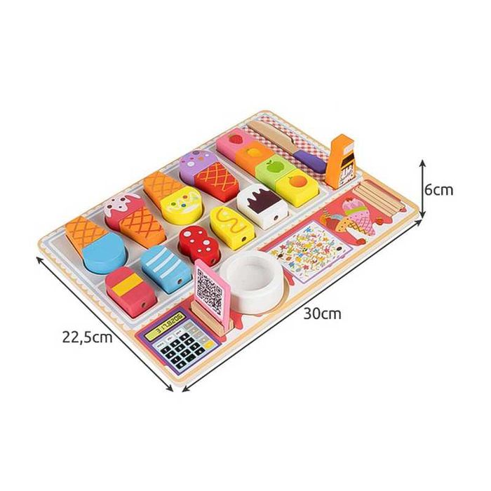 Дървено магазинче за правене на сладолед,страхотна занимателна играчка