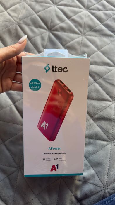 Неразопакована Външна батерия ttec Power SlimTrio 10000mAh