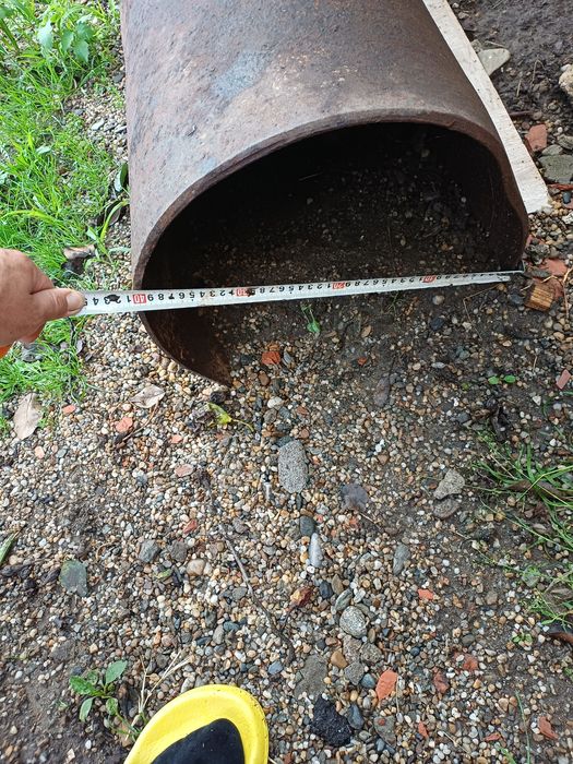Teava groasa pentru pod acces lungime de 4.5 m diametru 40  cm grosime 8 mm- 1 cm