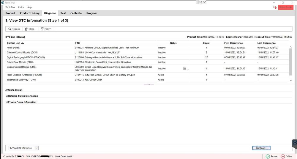 Tester diagnoza Volvo Vocom Techtool 2.8.241 Prosis Impact Penta Vodia Visfed DevTool