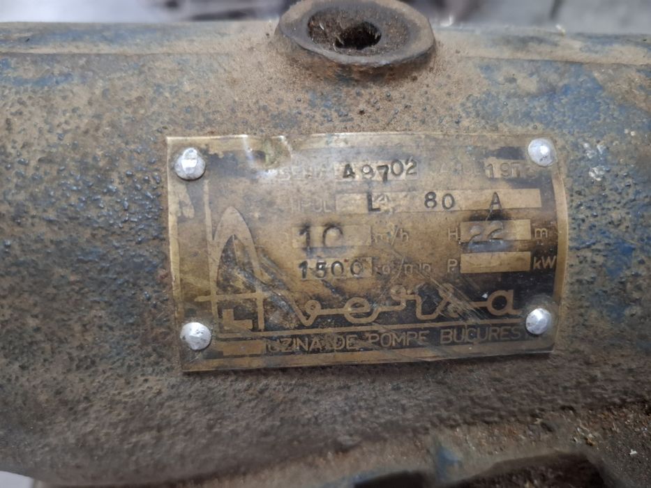 Pompa apa/ irigatii Aversa Bucuresti L80A 10000 litri/h