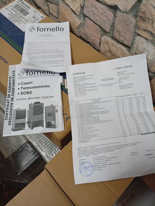 Termosemineu de vânzare nou sigilat in garantie