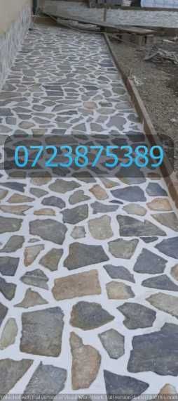 Amenajare Completă Curte cu Piatră Naturală (Livrare și Montaj)