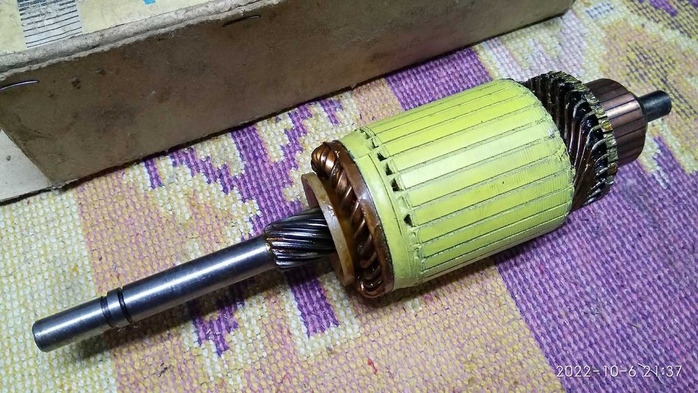 Новый в упаковке якорь стартера ВАЗ старого образца