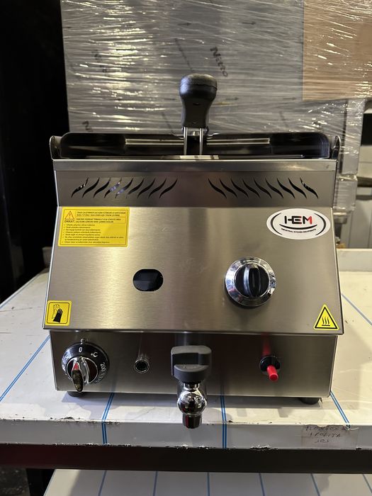 Friteuza Gaz Cu Termostat Reglabil Si Robinet De Scurgere IN STOC