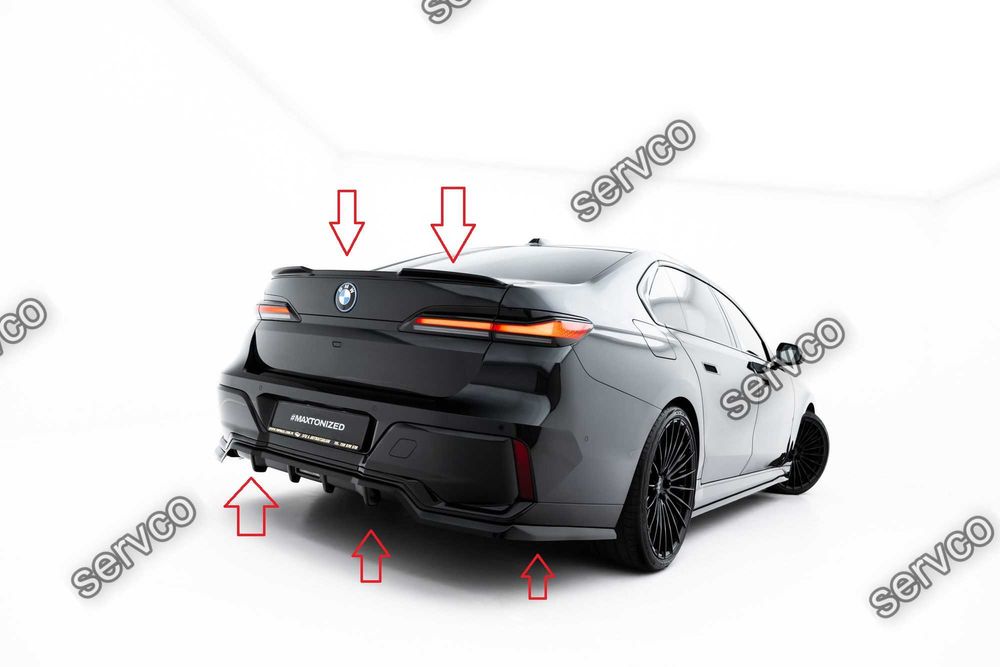 Pachet Set Splitter Exterior Prelungiri Body kit tuning Bmw Seria 7 G70 740d / 740i M-Pack 2022- v17 - Maxton Design