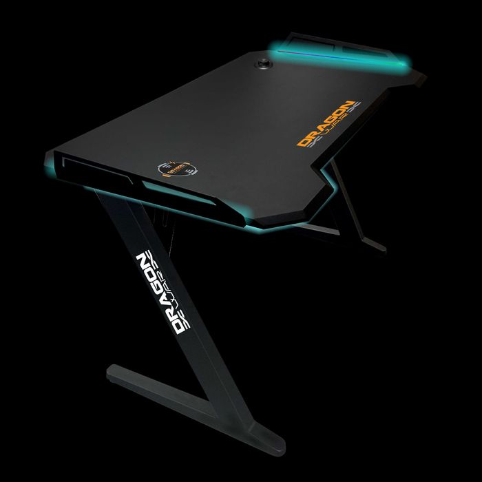 Геймърско RGB бюро с вграден wireless charger & USB hub - 24м Гаранция