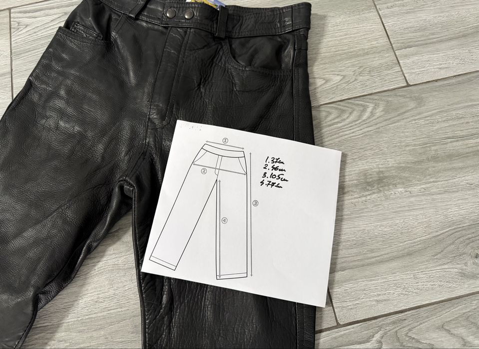 Pantalon moto piele măsura S