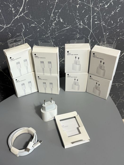 Cablu 2m + Incarcator apple 20w
