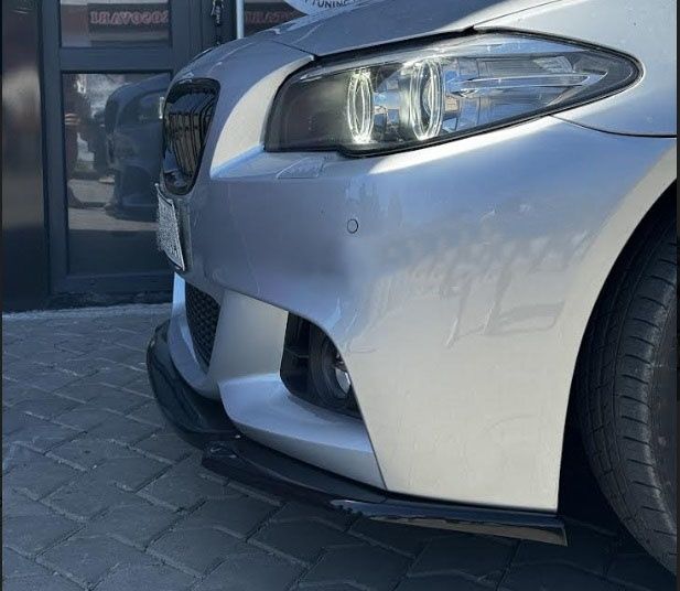 Prelungire lip spoiler bara fata BMW Seria 5 F10 F11 bara M Tech