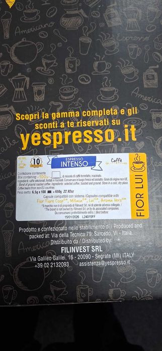 Aparat de cafea cu capsule Martello defect 49 capsule bonus