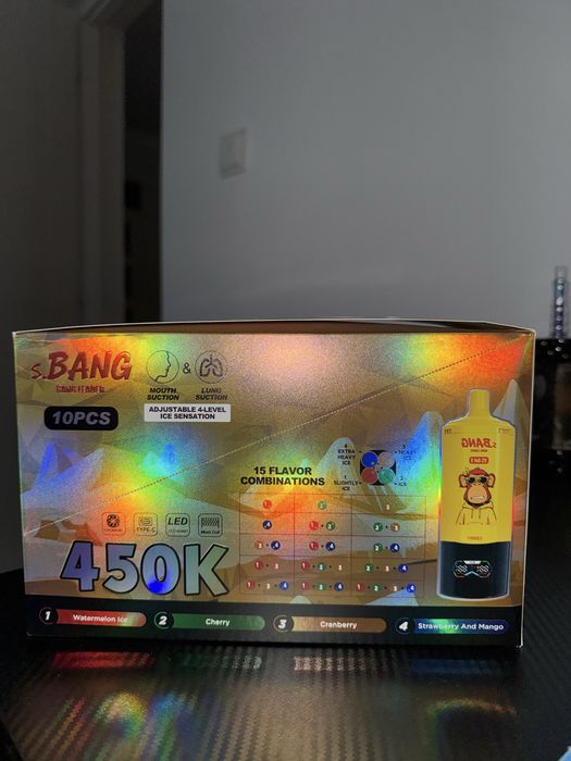 Vape 450,000 reincarcabil 15 arome per device